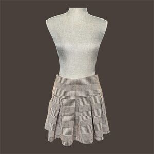 Brown Plaid Women's Skirt